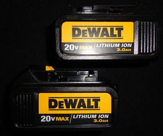dewalt dcb200 20v lithium ion battery packs x 2 new  100 