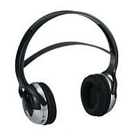 Radio Shack 33 1234 Headband Wireless Headphones   Silver Black