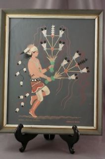 harrison begay art navajo feather dancer silkscreen 