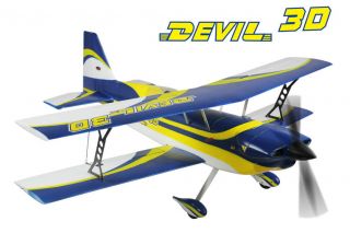 Dynam Devil 3D RTF Aerobatic Ultimate Biplane PNP no Tx/Rx/Bat/Chg