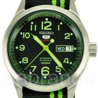 Seiko 5 Sports automatic Stainless Steel 24 Jewels WR100M Watch SRP273 