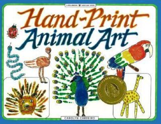 Hand Print Animal Art by Carolyn Carreiro 1997, Paperback