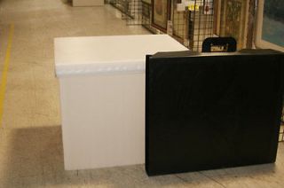 3ft folding corrugated plastic tradeshow display table with case