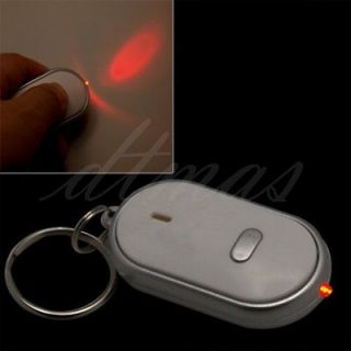 led key finder locator find lost keys chain whistle new