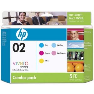 HP 02 Combo Pack CC604FN 140 Yellow Multi Color Ink