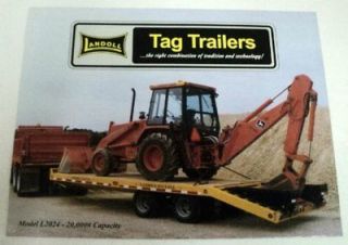 landoll c 1995 2000 tag trailer sales brochure time left