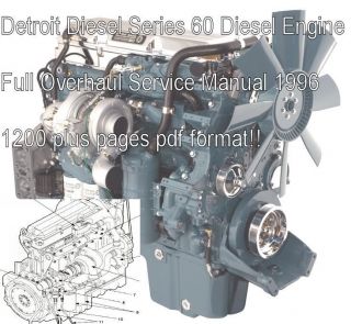 Detroit Diesel Series 60 Service repair Shop Manual overhaul 