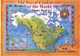 The Seven Continents of the World Jigsaw Book by Jennifer Mappin 2008 