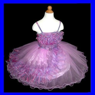 PU601 10usa1Mon Bridesmaid Wedding Dress/Holiday/Purple Flower Dress 7 