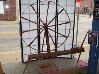 Newly listed Antique Flax Spinning Wheel Great Wheel 1800s
