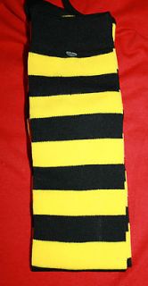 Pittsburgh Steelers Colors Black and Gold Socks Knee High NEW IOWA