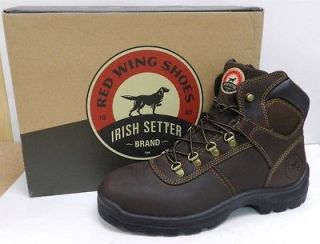 RED WING IRISH SETTER WORK BOOTS 83608 Mens 6 Lace Safety Toe 13 D