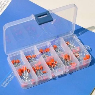 Metallized Polyester Film Capacitors Assortment Kit, 10nF ~ 470nF 
