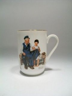 1982 Norman Rockwell Museum Mug Coffee Cup The Lighthouse Keepers 