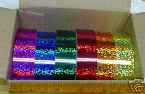 any 6 color glittering tape 1 4 x 25ft free