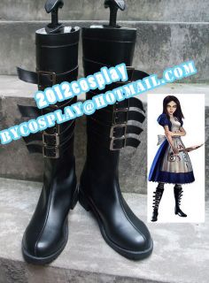 alice madness returns default cosplay boots shoes from china time