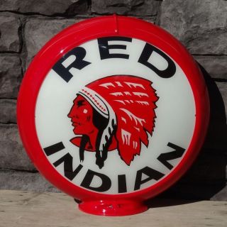 red indian gasoline 13 5 gas pump globe from canada