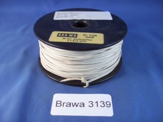 EE B 3139 NEW Brawa White White Wire for Marklin HO 50 meters 3139