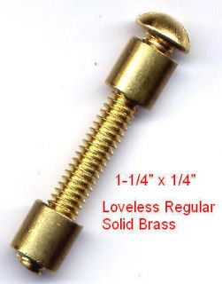 Brass Loveless knife bolt. Pin Corian or stabilized wood knife handles 