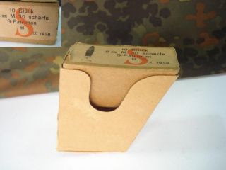 wwii 1938 original marked german m30 8mm ammunition box from