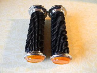 nos vintage mini bike grips with reflectors scooter time left