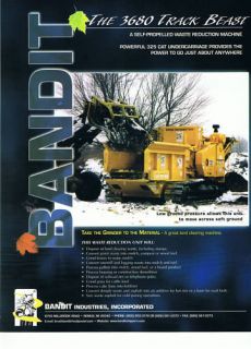 bandit 3680 chipper construction brochure 2001 from united kingdom 