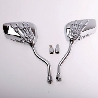 motorcycle skull mirrors in Handle Bars, Levers, Mirrors