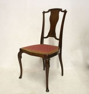 Antique Victorian Bedroom Chair Mahogany Fine Quality No.2
