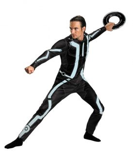 TRON LEGACY DELUXE ADULT MENS SIZE 42 46 COSTUME LICENSED 25893D