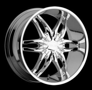 22 inch 22x9 5 viscera 778 chrome wheels rims 5x135
