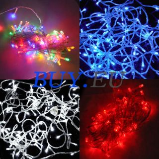 Colorful/Red/W​hite/Blue 100 LED 10M Fairy Light String holiday 