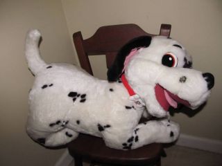 MATTEL 101 Dalmatians Plush Stuffed Dog Huge 20 Laying Down 