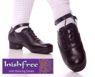 NEW IRISH DANCING JIG SHOES ALL SIZES 6 to 10 FLEXI SOLE TREBLES HARD 