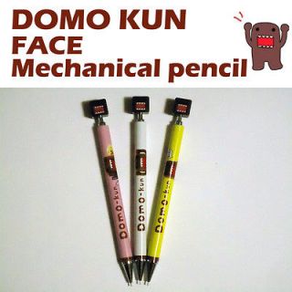 100%SHOP] 3PCS SET DOMO KUN FACE Mechanical Pencil Series #1 NHK   BS