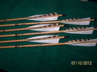 4pk Gold Tip Traditional Carbon Arrows 55/75 or 35/55 with 5 