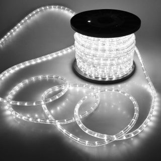 150 Cool White 2 Wire Decorative LED Rope Light 110V Home Christmas 