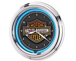 harley davidson neon clock in Collectibles