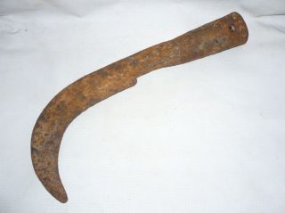Antique Handforged Hand Sickle Scythe Grim Reaper 18 century