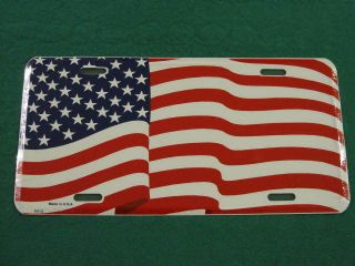 american flag metal license plate usa america sign l073 time