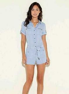 128 Guess Jeans Natasha Belted Romper/Jumpsui​t/Shorts Dress size 