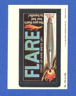 1980 topps wacky packages 3rd series 154 flare pen time