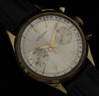 vintage felca chronograph watch landeron 148 from bulgaria time left