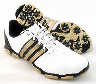   Mens Tour 360 4.0 Golf Shoes White/Black/Gold Size 11.5 M RETAIL $180