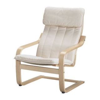 ikea poang chair birch alme natural cushion new time left