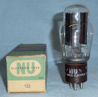 National Union NU 5Z3 VT 145 Vacuum Tube Tested NOS/NIB Black Plates 