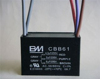 ceiling fan capacitor cbb61 4 5uf 6uf 5uf 5wire we are 1 seller of 