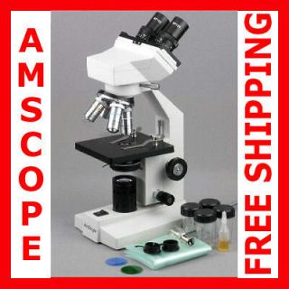 40x 1000x biological binocular compound microscope  175