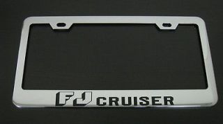 Toyota FJ CRUISER Superior Chromed Metal License Plate Frame + screw 