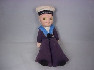 norah wellings cloth sailor doll queen elizabeth 2 c 1930