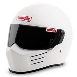 simpson bandit helmet snell sa2005 gloss white fia xl from